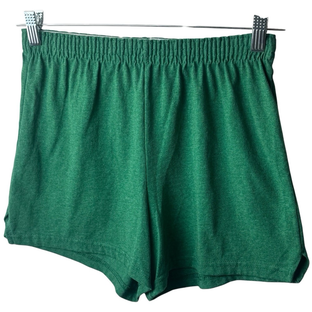 Soffe Short Shorts Juniper Green Poly/Cotton Blend Comfort Stretch Junior's M - Picture 3 of 10